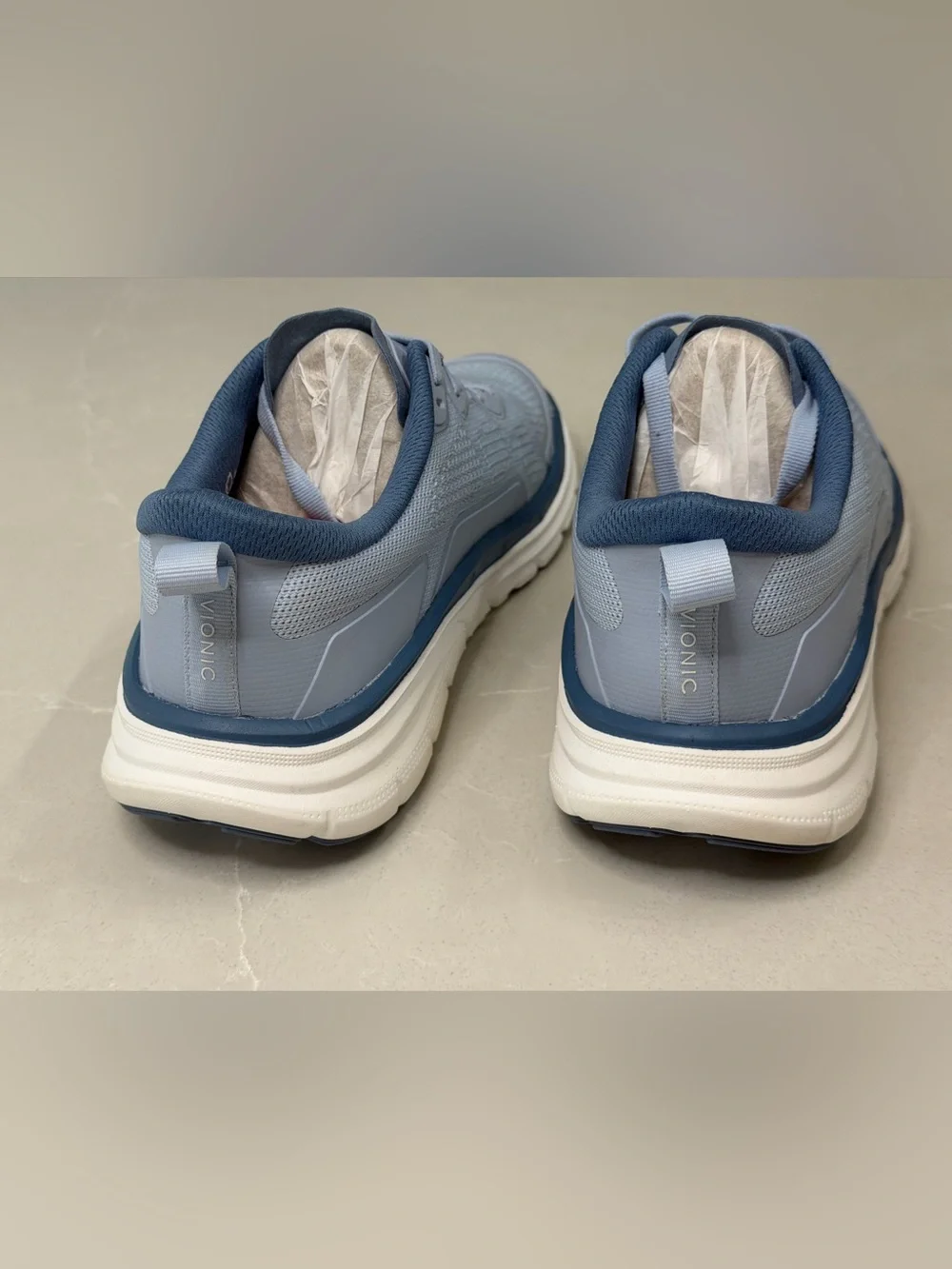 Vionic Walk Max Skyway Blue Knit Athletic Sneakers Women's Size 8.5
